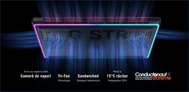 Asus Rog Scar G18, RTX 5090, Intel Ultra 9, 64GB, 2TB, garantie 3 ani, nou